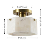 WHITE / BRASS