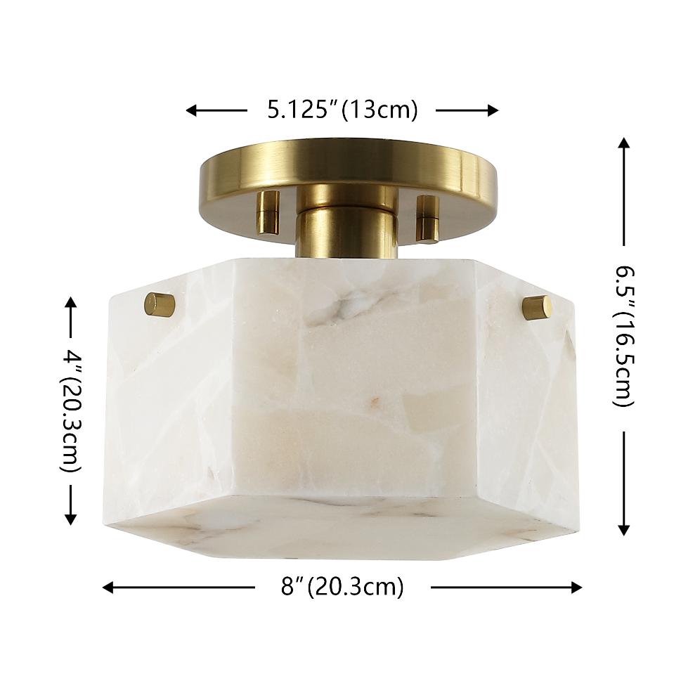 WHITE / BRASS