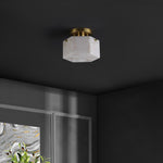 WHITE / BRASS