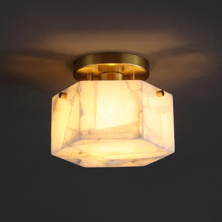 WHITE / BRASS