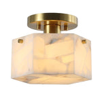 WHITE / BRASS