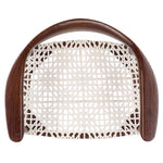 Safavieh Bandelier Arm Chair , FOX1003 - White / Brown