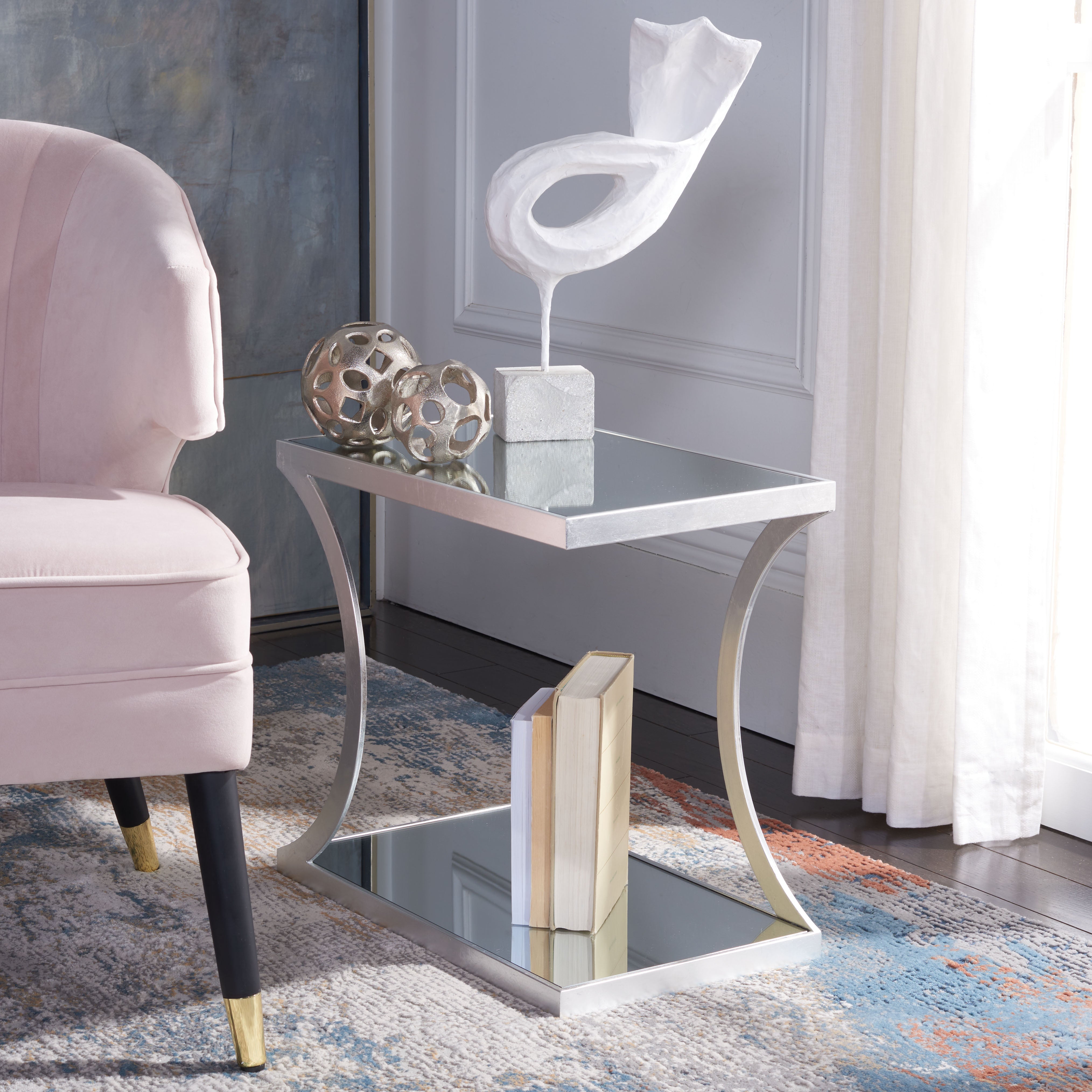 Safavieh Sullivan Accent Table, FOX2526 - Silver / Mirror