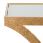Safavieh Sullivan Accent Table, FOX2526 - Gold / White Glass