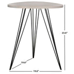 Safavieh Wolcott Retro Mid Century Side Table , FOX4207 - Grey/Black