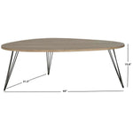 Safavieh Wynton Retro Mid Century Coffee Table , FOX4215 - Oak/Black