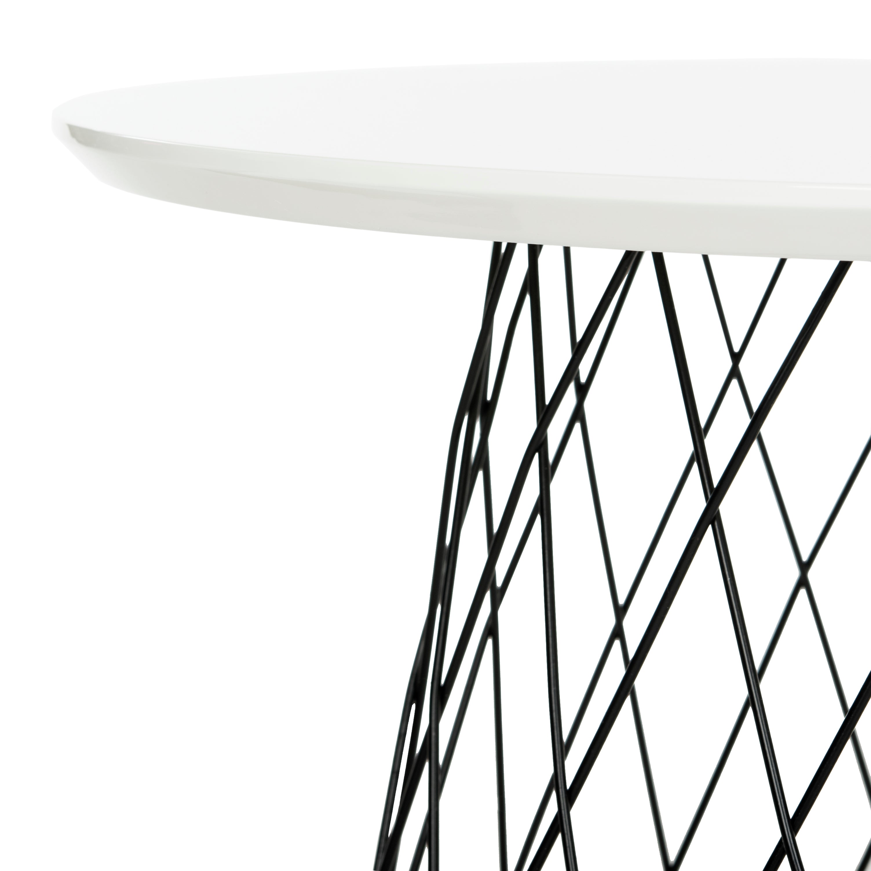 Safavieh Roper Retro Mid Century End Table, FOX4245 - Lacquer White