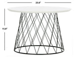 Safavieh Roper Retro Mid Century End Table, FOX4245 - Lacquer White