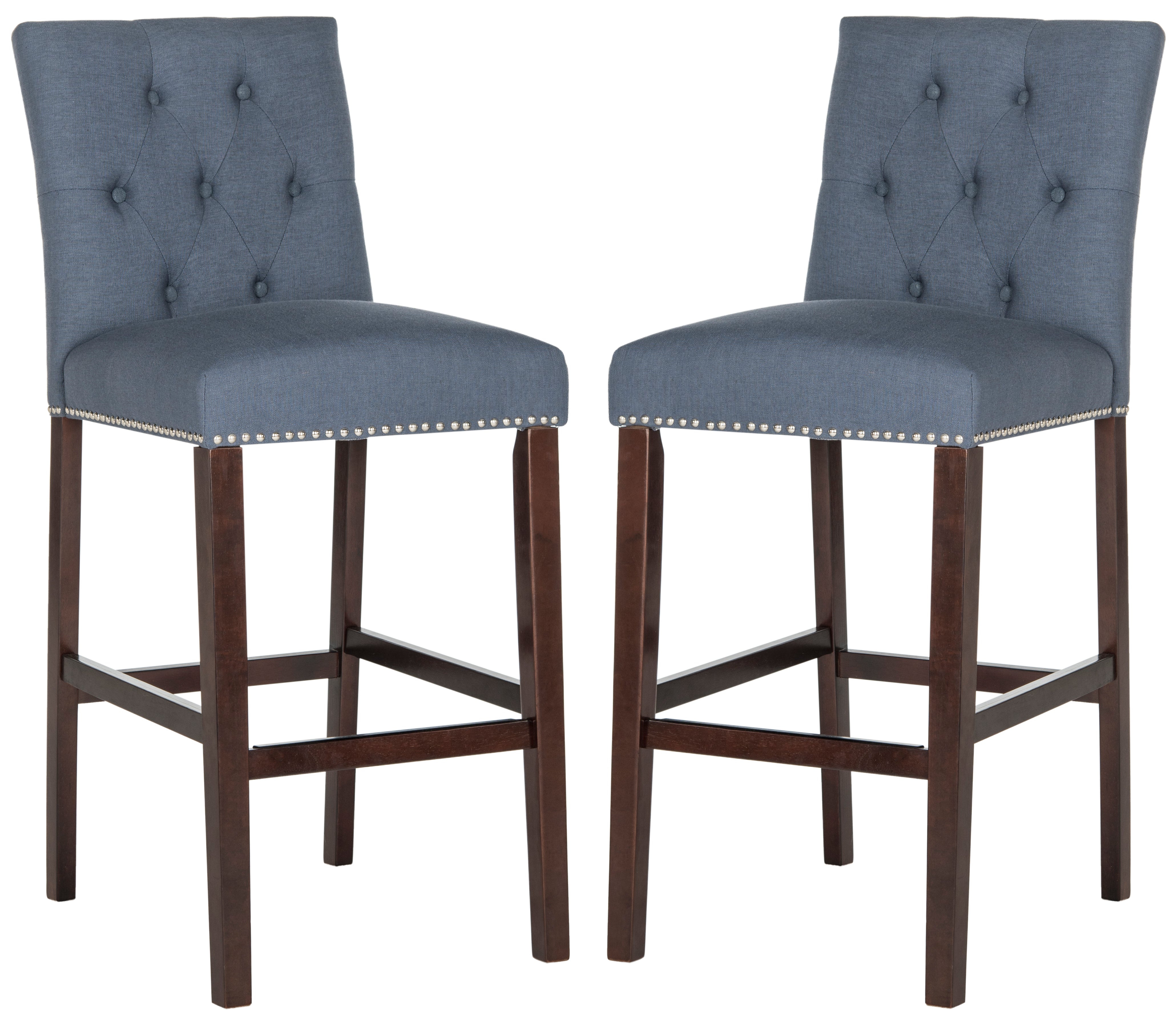 Safavieh Norah Bar Stool, FOX6210 - Navy