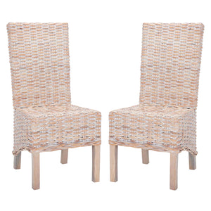 Safavieh Pembrooke 19''H Rattan Side Chair(Set of 2), FOX6520