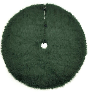 Momeni Furry Tree Skirt Rug Collection | Green - FTREEFTS-1GRN