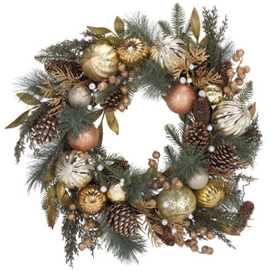 Safavieh Faux 28" Needle Pine Wreath, FXP1033