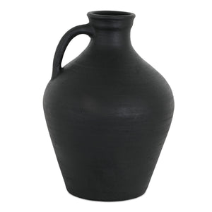 Moe's Home Collection - Lyra Vase Black Terracotta - GK-1137-02