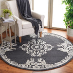 Safavieh Glamour 604 Rug, GLM604 - Black / Ivory