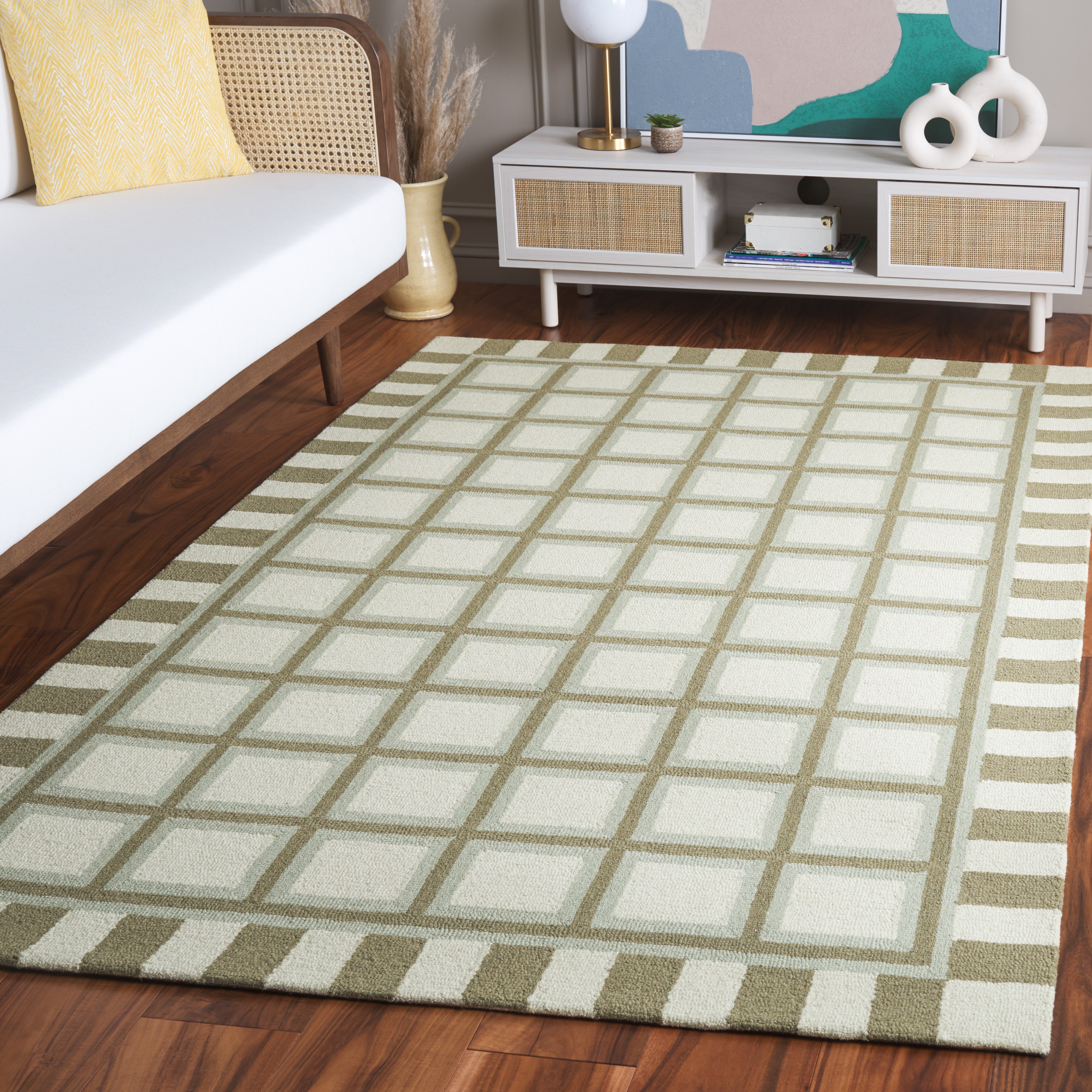 GREEN / IVORY