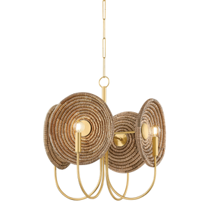 Mitzi Lighting Ashby Chandelier - Aged Brass - H1020704-AGB