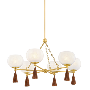 Mitzi Lighting Niya Chandelier - Aged Brass - H1039806-AGB