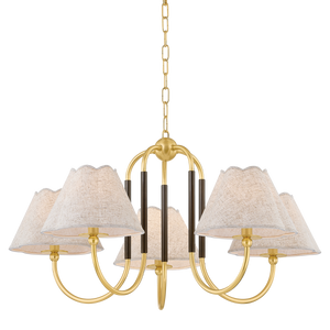 Mitzi Lighting Janie Chandelier - Aged Brass/True Bronze - H1043805-AGB/TRB