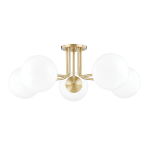 Mitzi Lighting Stella Semi Flush - H105605-Agb
