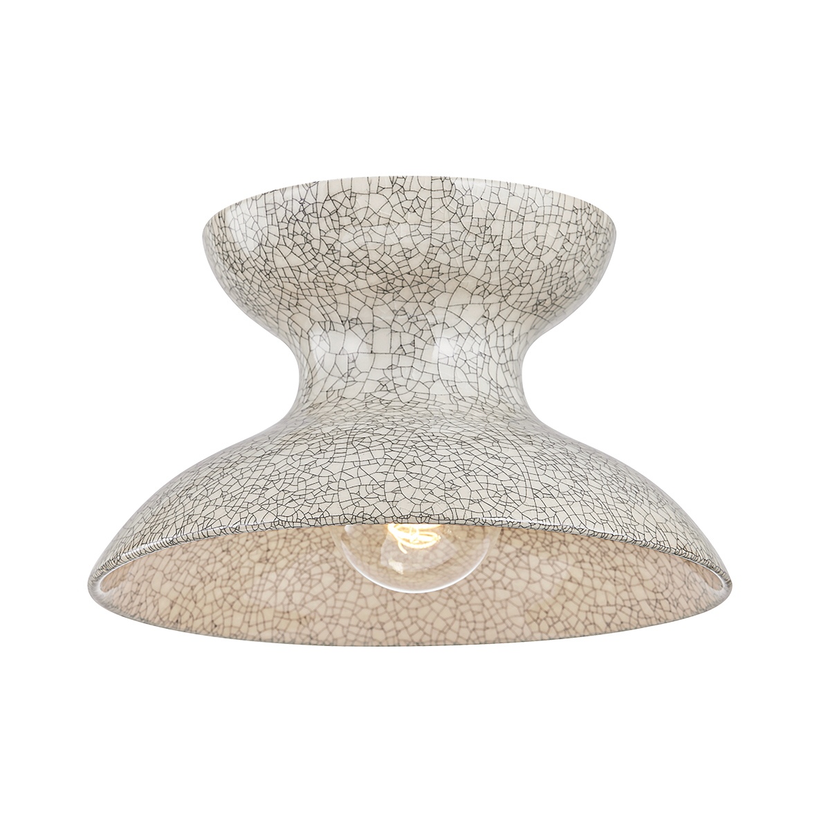 Aged Brass/Ceramic Belgian Crackle