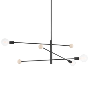 Mitzi Lighting Slater Chandelier - H491803-Sbk