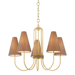 Mitzi Lighting Jessel Chandelier - Aged Brass - H987805-AGB