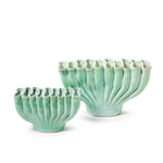 Two's Company Set of 2 Celadon Ceramic Vase
