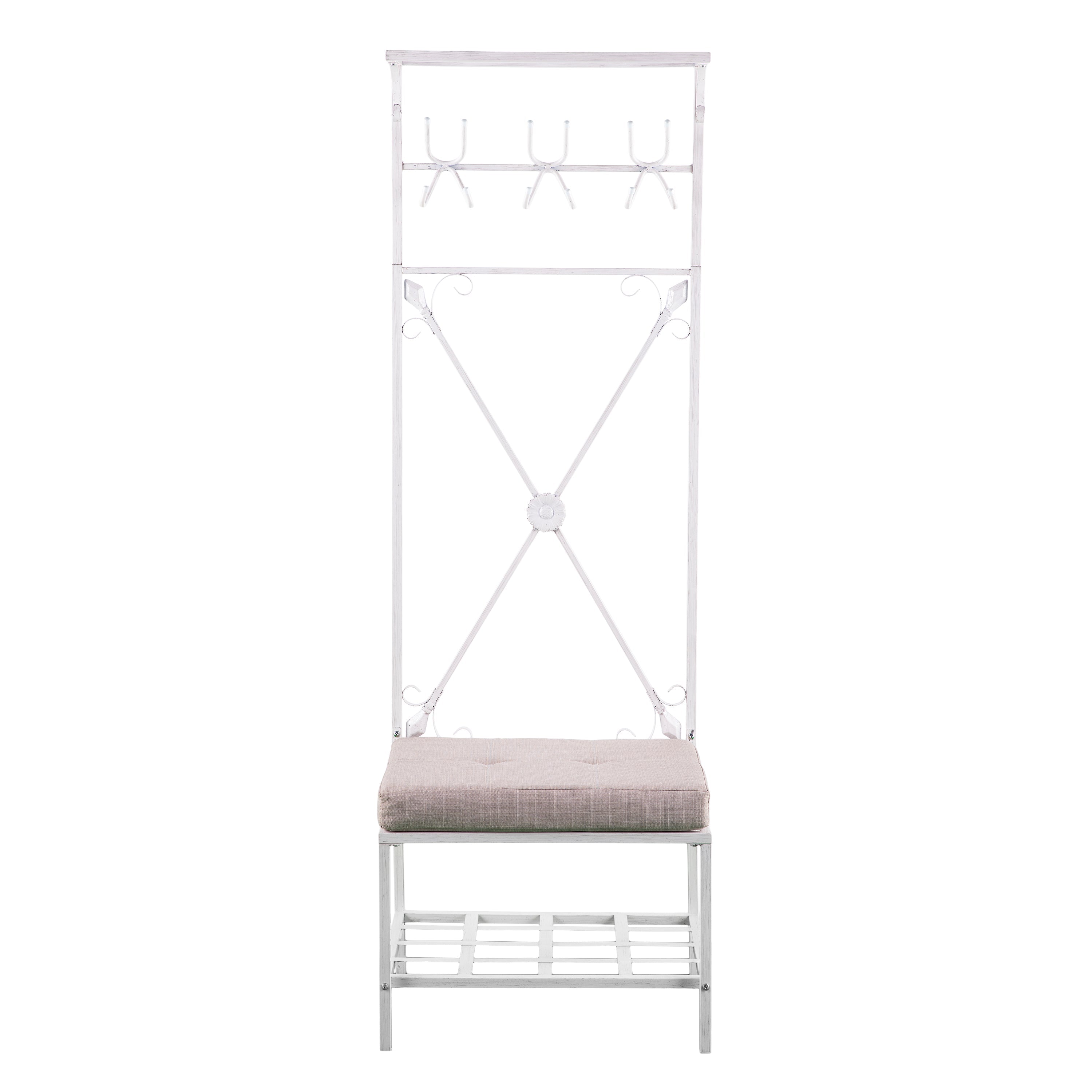 SEI Furniture Dovanti Hall Tree Bench - Thumbnail 2