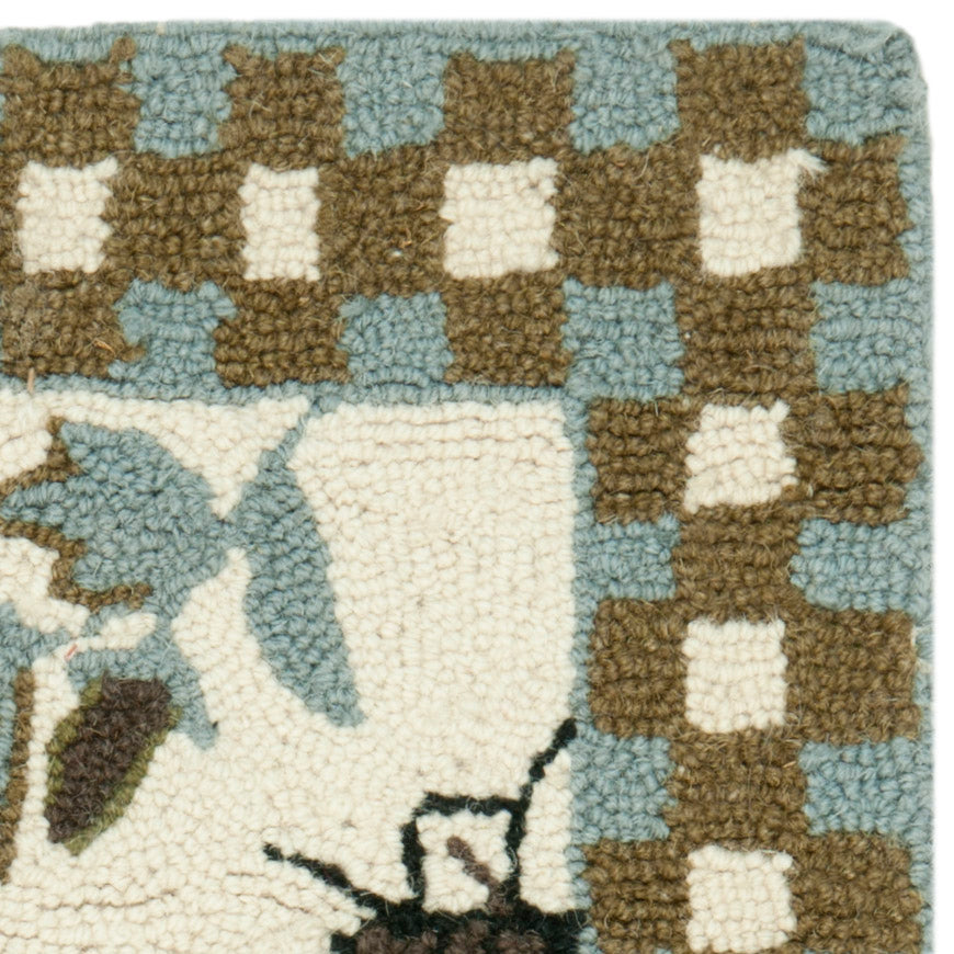 IVORY / LIGHT BLUE