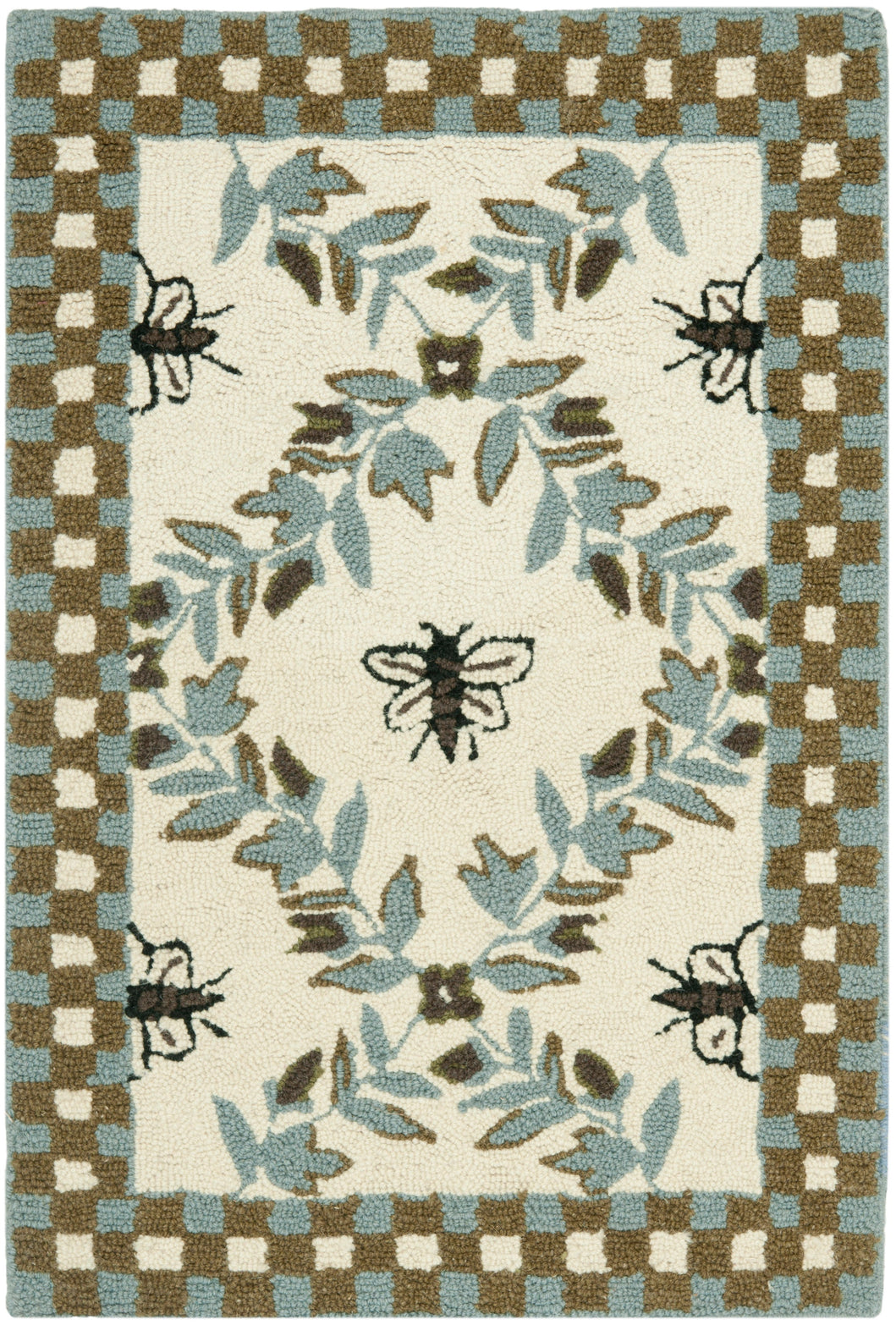 IVORY / LIGHT BLUE