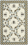 IVORY / LIGHT BLUE