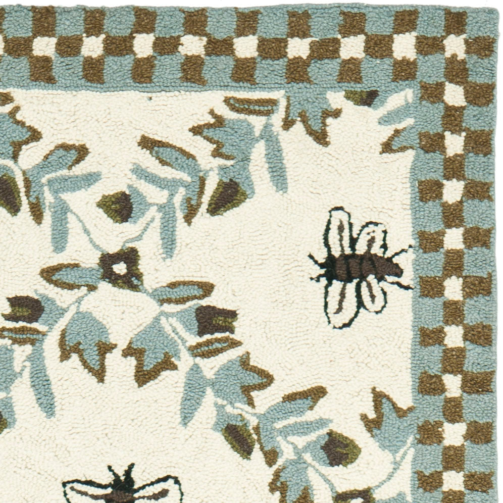 IVORY / LIGHT BLUE