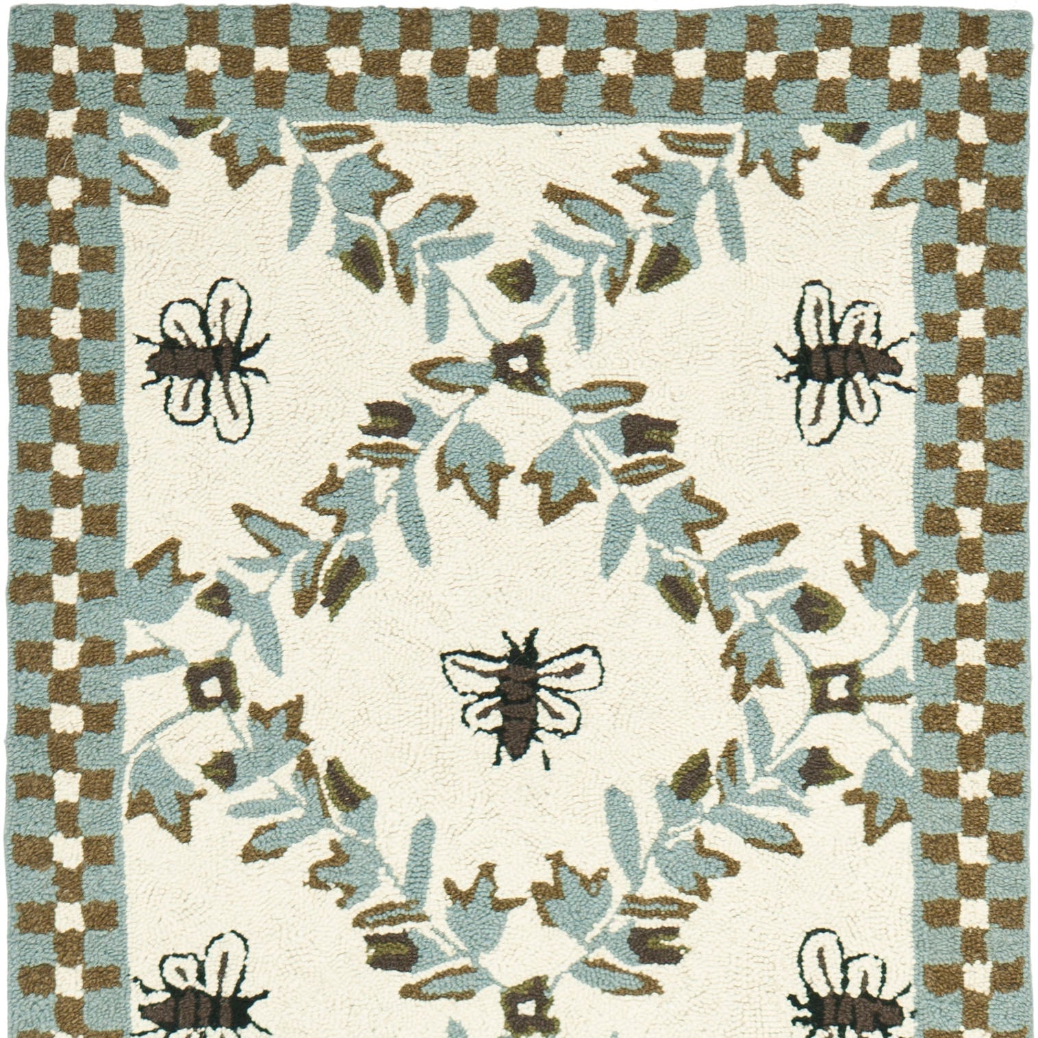 IVORY / LIGHT BLUE