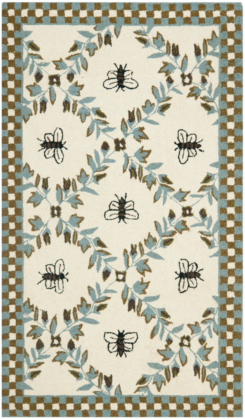 IVORY / LIGHT BLUE