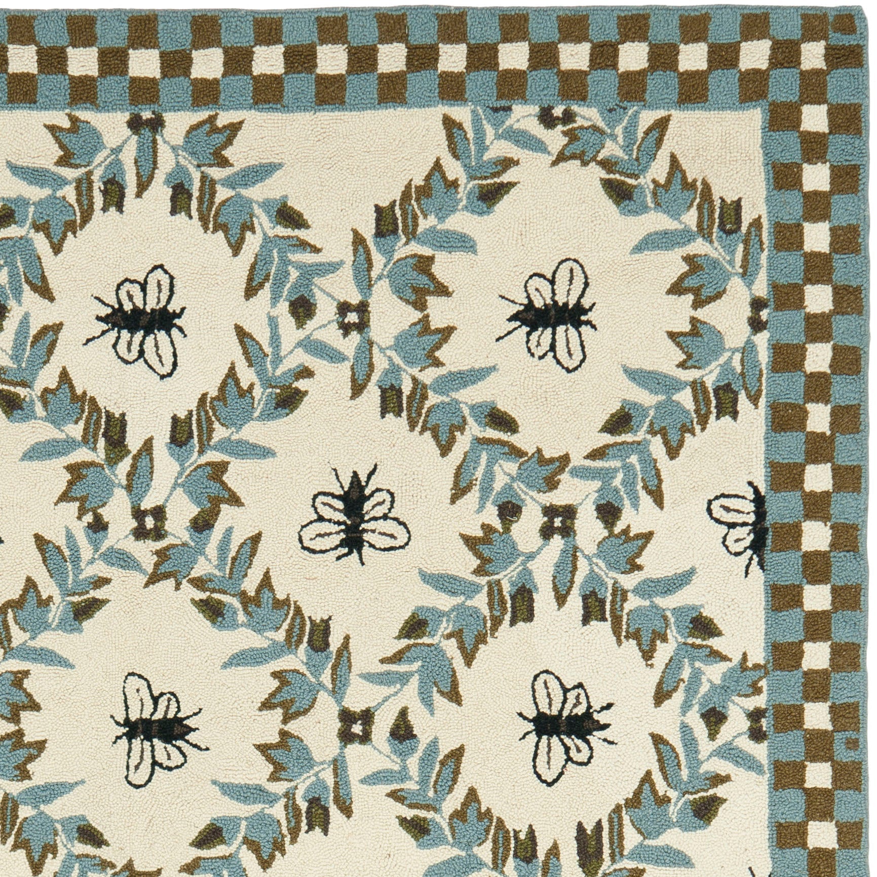 IVORY / LIGHT BLUE