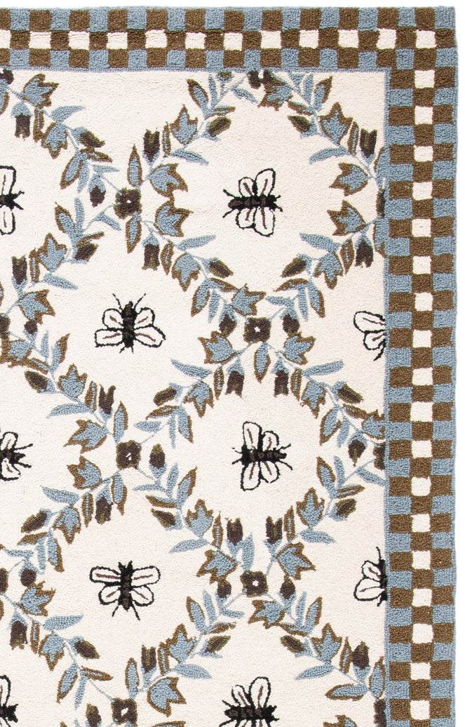 IVORY / LIGHT BLUE