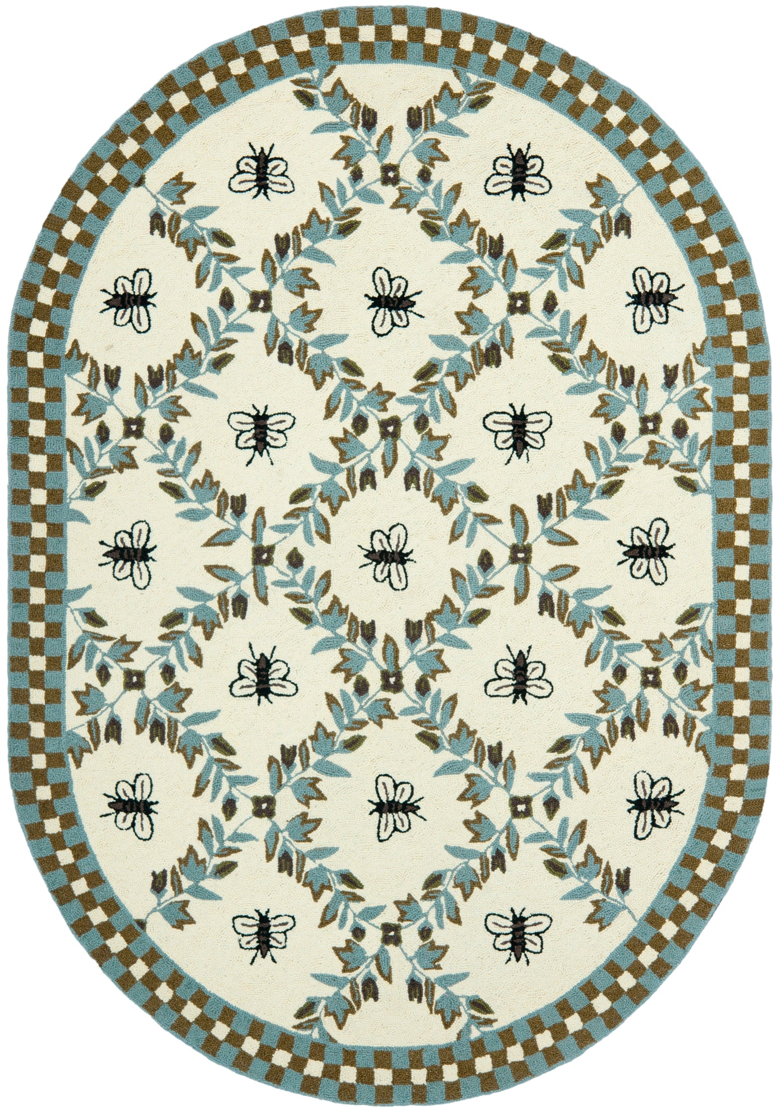 IVORY / LIGHT BLUE
