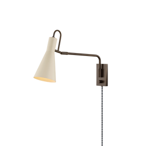 Mitzi Lighting Yvette Wall Sconce - True Bronze/Soft Bisque - HL1006101-TRB/SBQ