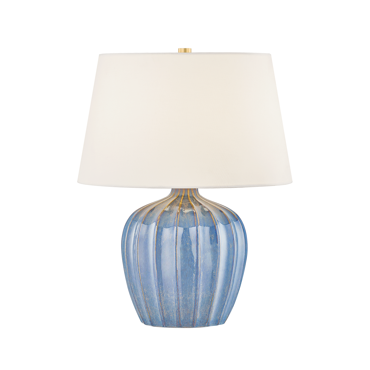 Aged Brass/Ceramic Spring Lake