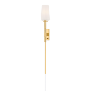 Mitzi Lighting Ginny Plug-In Sconce - Aged Brass - HL1067101-AGB