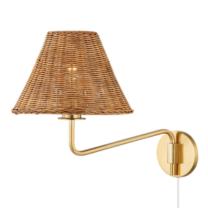 Mitzi Lighting Issa Plug-In Sconce - Hl704201-Agb
