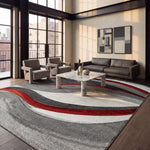 GREY / RED