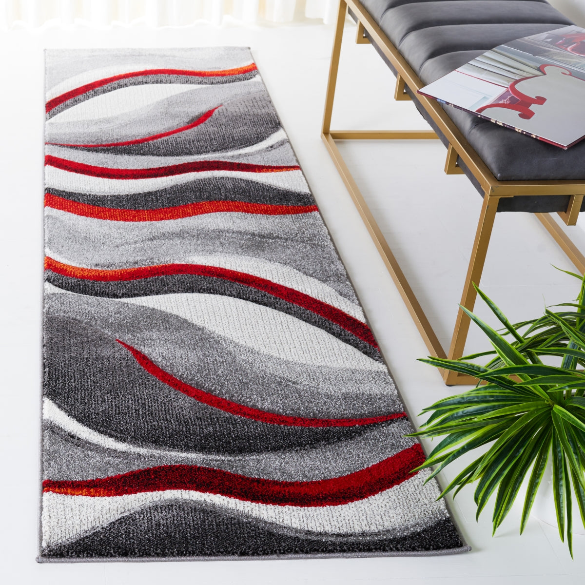 GREY / RED