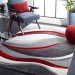GREY / RED