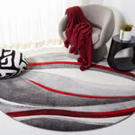 GREY / RED