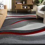 GREY / RED