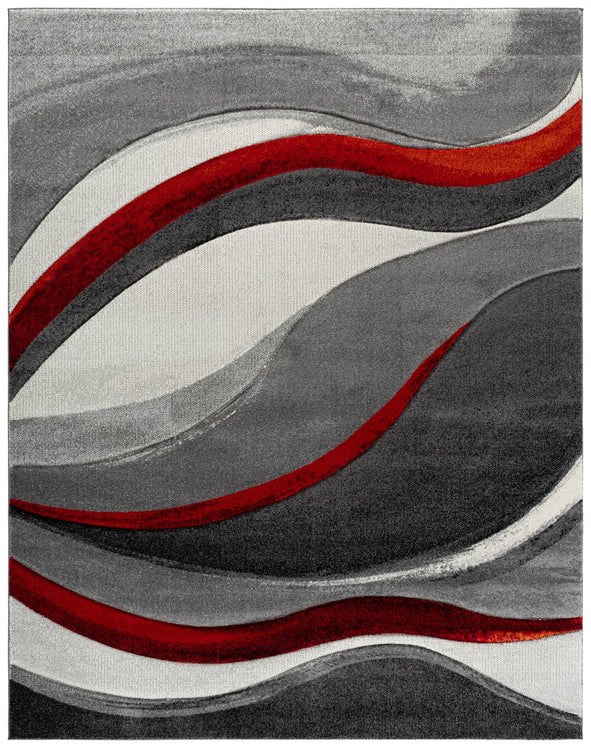 GREY / RED