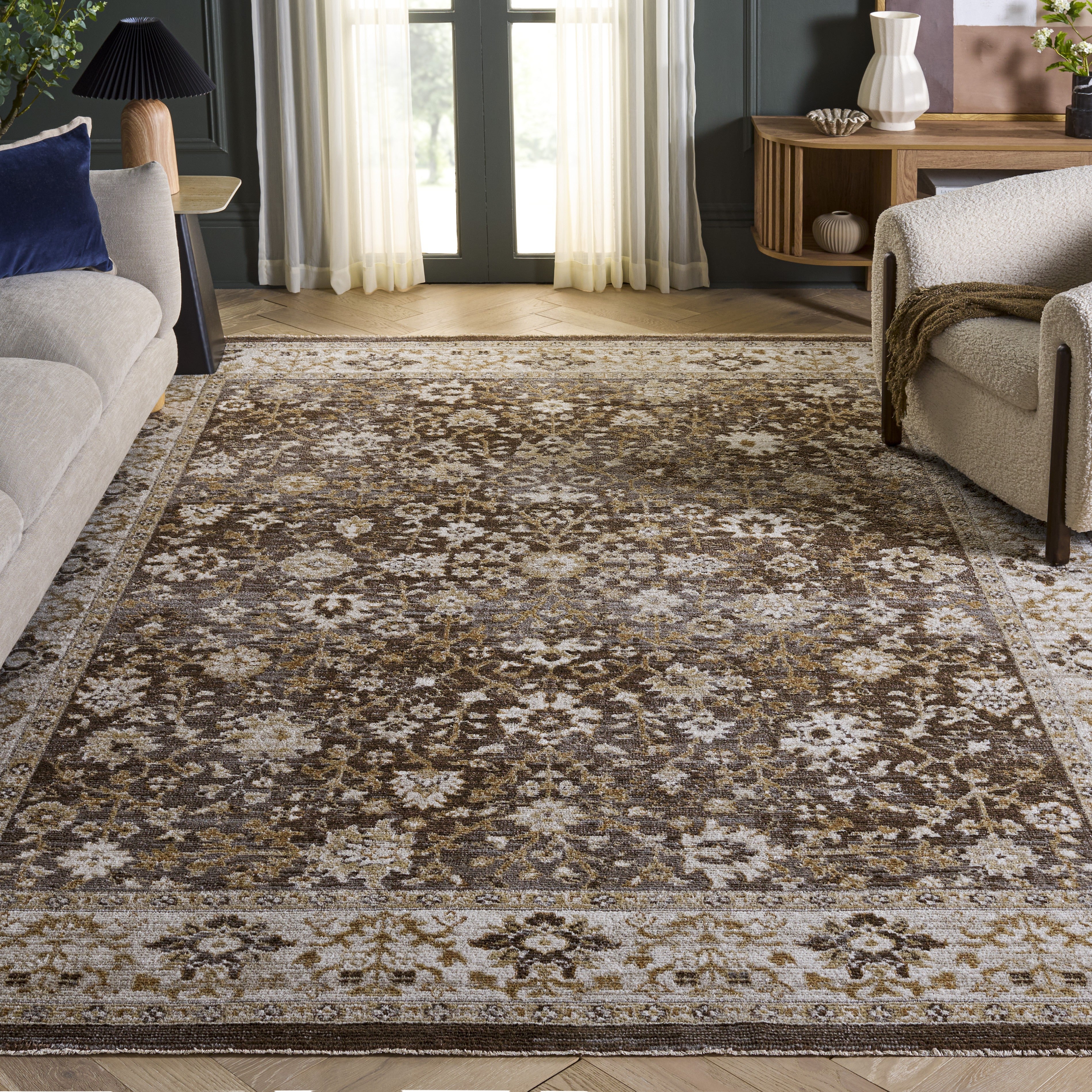 HAZEL 502 – BROWN / IVORY