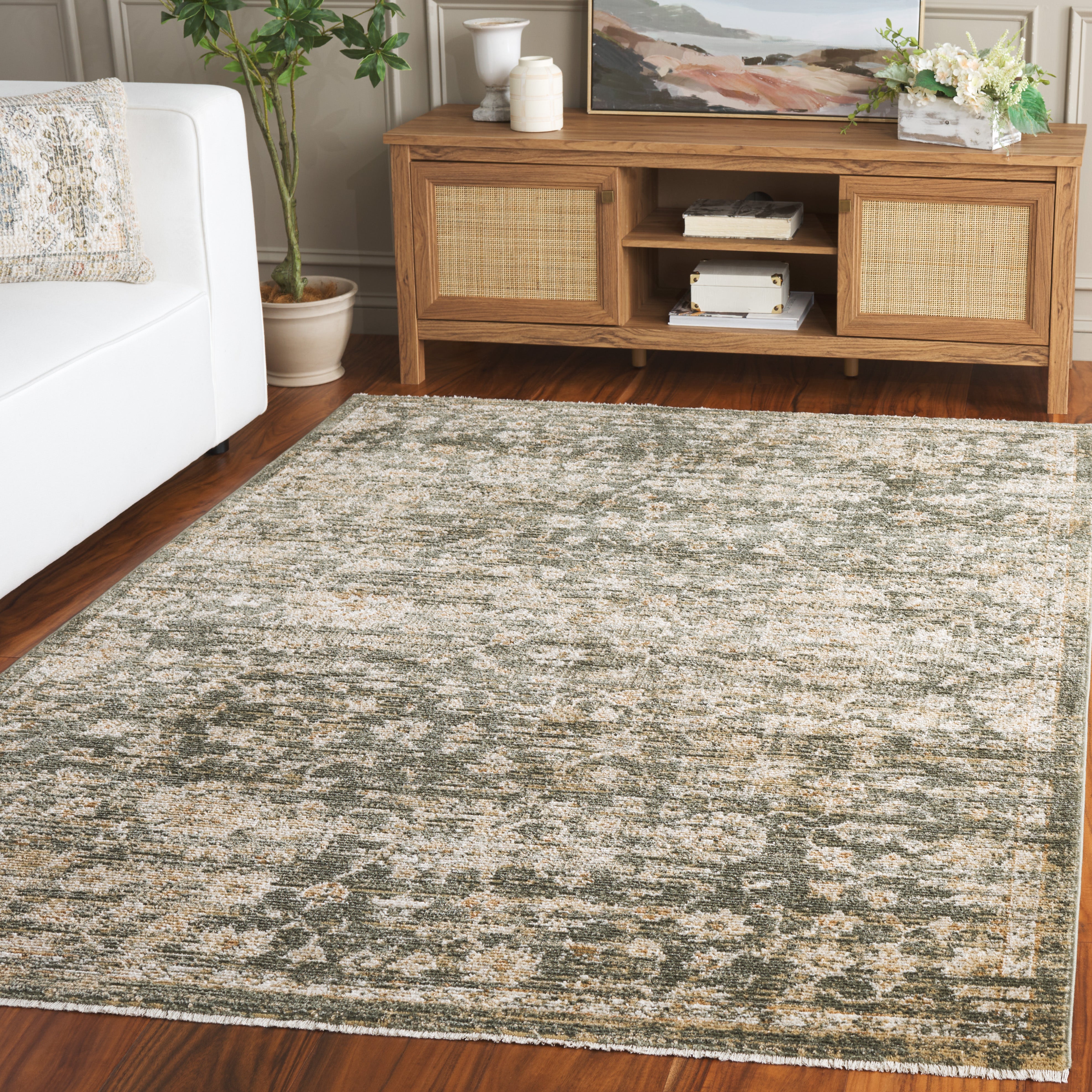 HAZEL 506 – GREEN / BEIGE