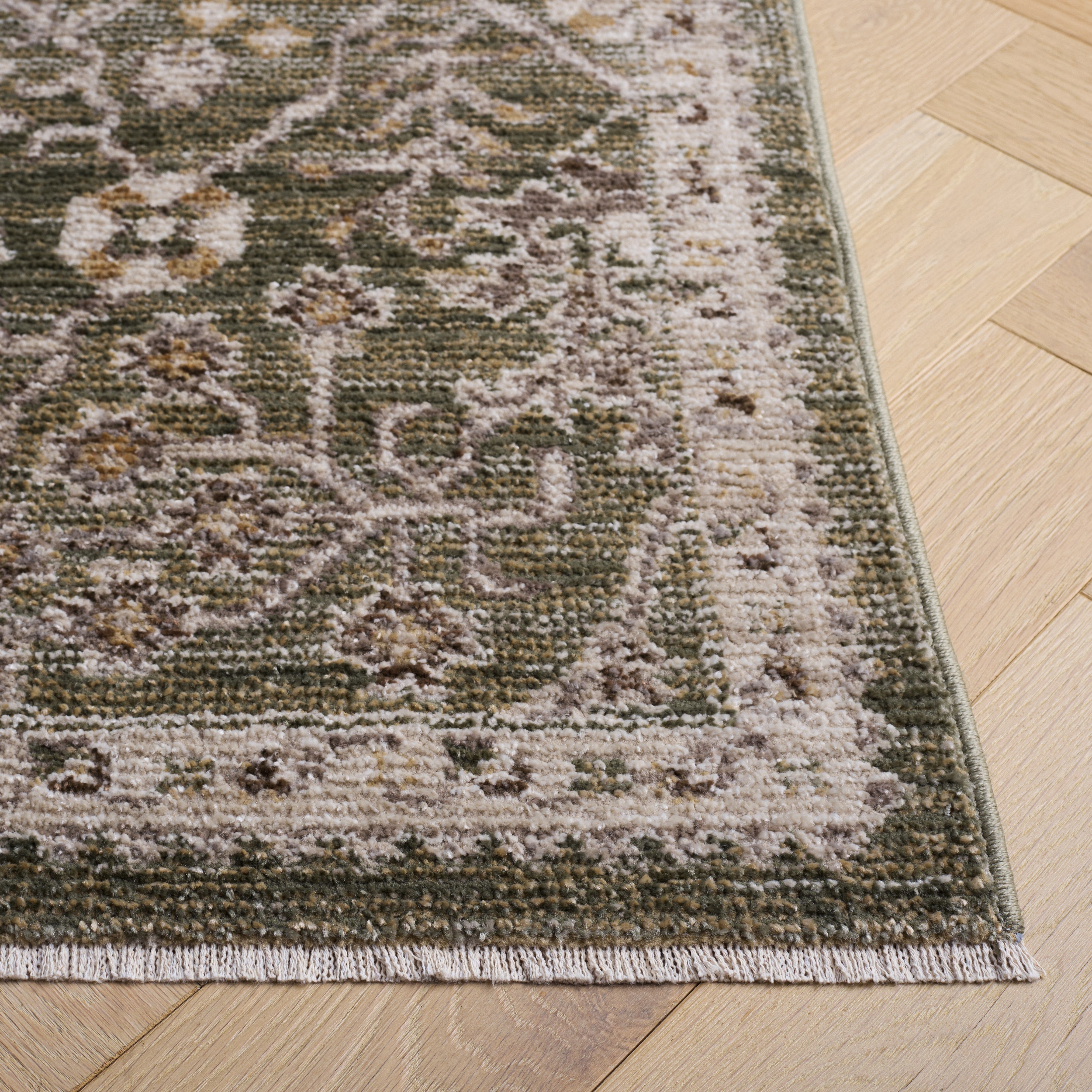 HAZEL 508 – GREEN / BEIGE